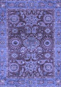 Abstract Blue Modern Rug, abs3731blu