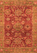 Abstract Orange Modern Rug, abs3731org