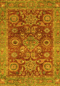 Abstract Yellow Modern Rug, abs3731yw