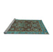 Sideview of Machine Washable Abstract Light Blue Modern Rug, wshabs3731lblu