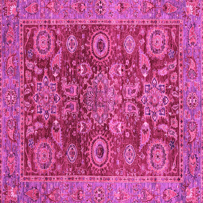 Square Machine Washable Abstract Pink Modern Rug, wshabs3731pnk