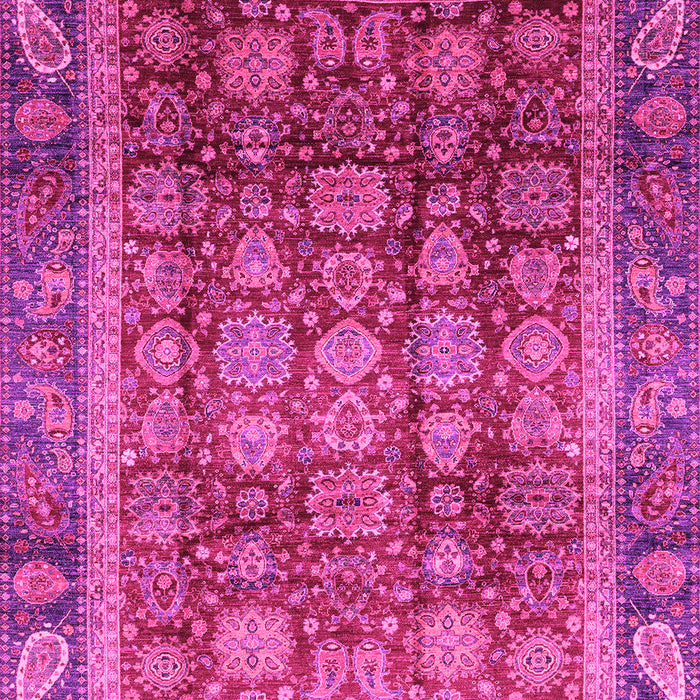 Machine Washable Abstract Pink Modern Rug, wshabs3732pnk