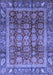 Abstract Blue Modern Rug, abs3732blu