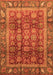 Abstract Orange Modern Rug, abs3732org