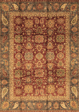 Abstract Brown Modern Rug, abs3732brn