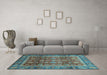 Machine Washable Abstract Light Blue Modern Rug in a Living Room, wshabs3732lblu