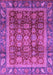 Machine Washable Abstract Purple Modern Area Rugs, wshabs3732pur