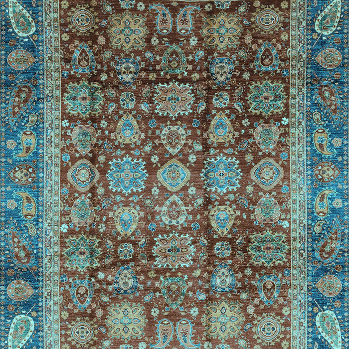 Machine Washable Abstract Light Blue Modern Rug, wshabs3732lblu