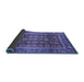 Sideview of Abstract Blue Modern Rug, abs3732blu