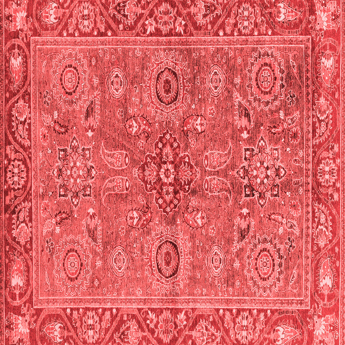 Machine Washable Oriental Red Traditional Rug, wshabs3733red