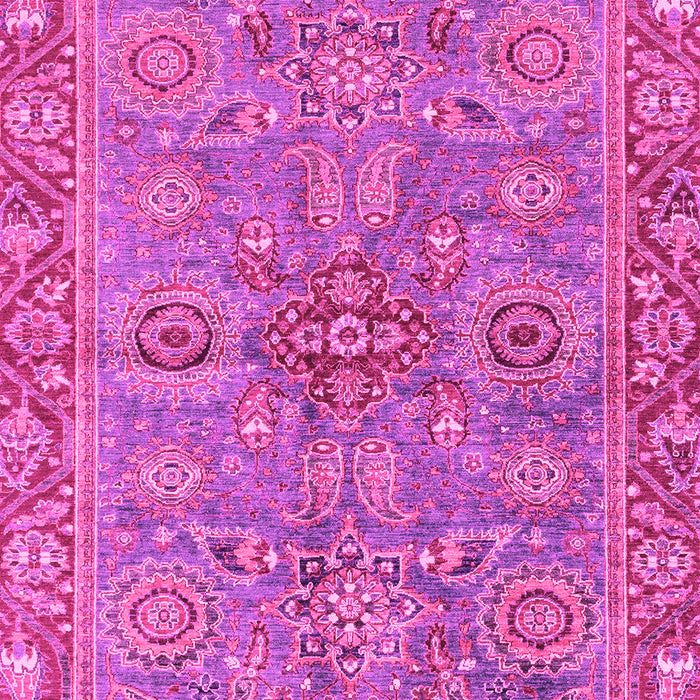 Machine Washable Oriental Pink Traditional Rug, wshabs3733pnk