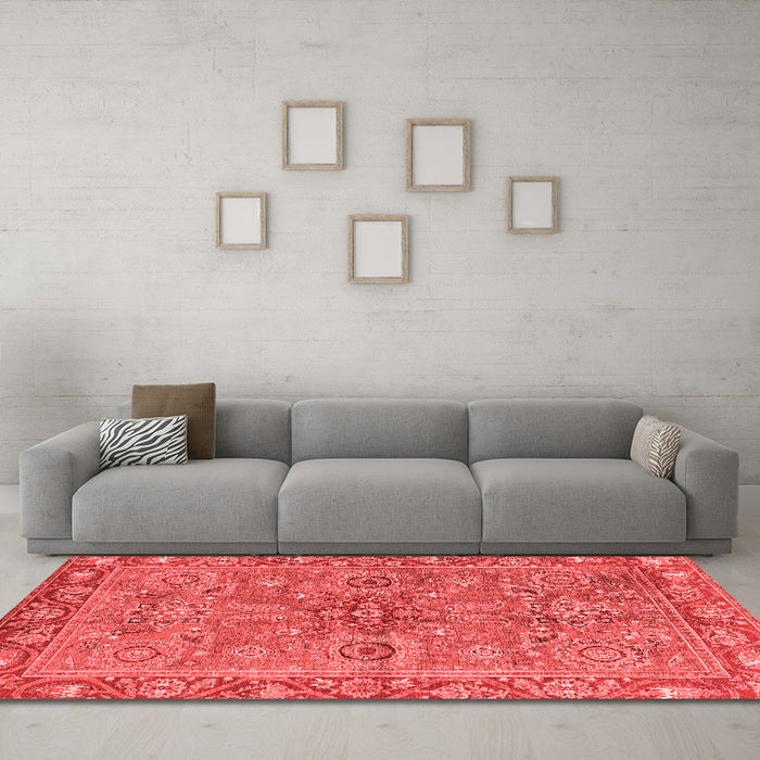 Traditional Red Washable Rugs