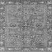 Square Machine Washable Oriental Gray Traditional Rug, wshabs3733gry