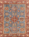 Machine Washable Abstract Camel Brown Rug, wshabs3733