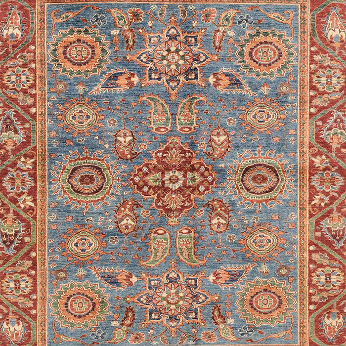 Machine Washable Abstract Camel Brown Rug, wshabs3733