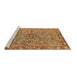 Sideview of Machine Washable Oriental Brown Traditional Rug, wshabs3733brn