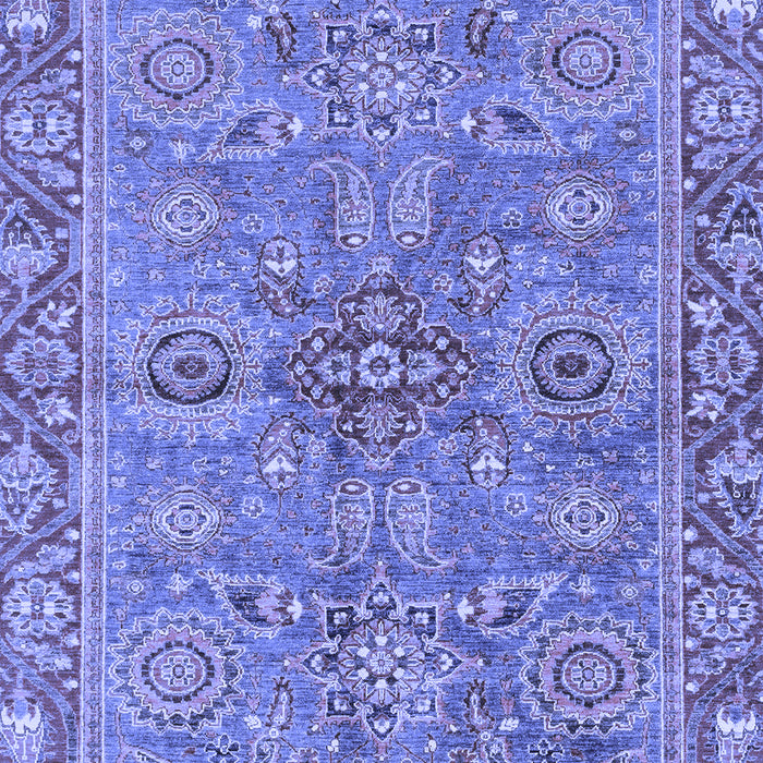 Machine Washable Oriental Blue Traditional Rug, wshabs3733blu