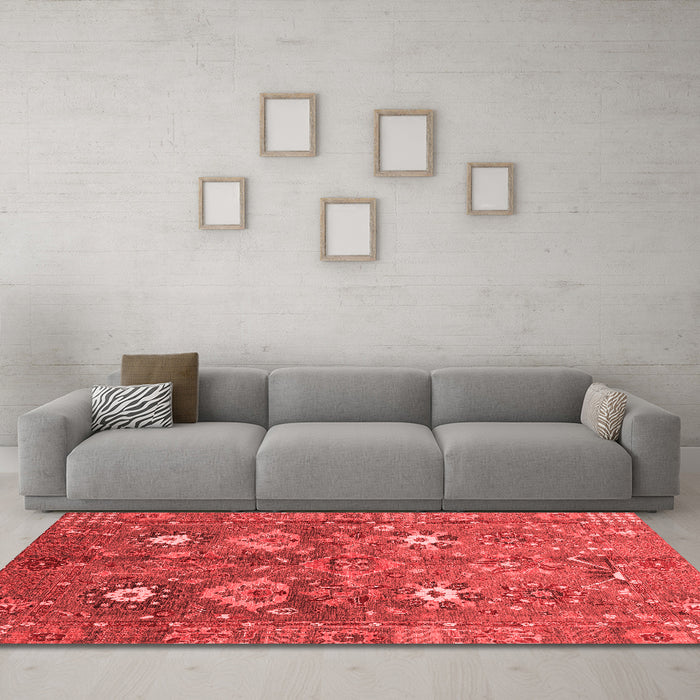 Traditional Red Washable Rugs
