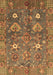 Machine Washable Oriental Brown Traditional Rug, wshabs3734brn