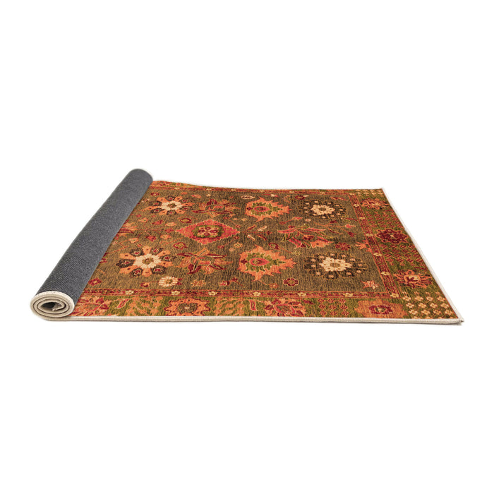 Sideview of Oriental Orange Traditional Rug, abs3734org
