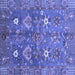 Square Oriental Blue Traditional Rug, abs3734blu