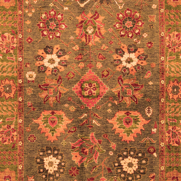 Oriental Orange Traditional Rug, abs3734org