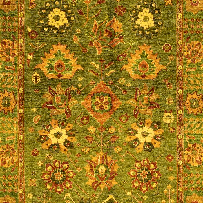 Oriental Yellow Traditional Rug, abs3734yw