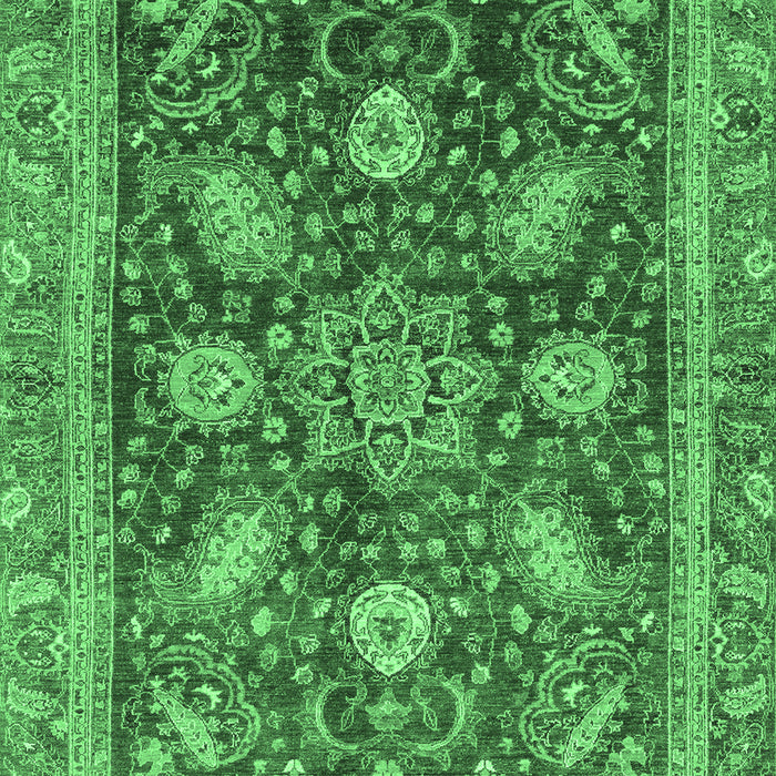 Abstract Emerald Green Modern Rug, abs3735emgrn