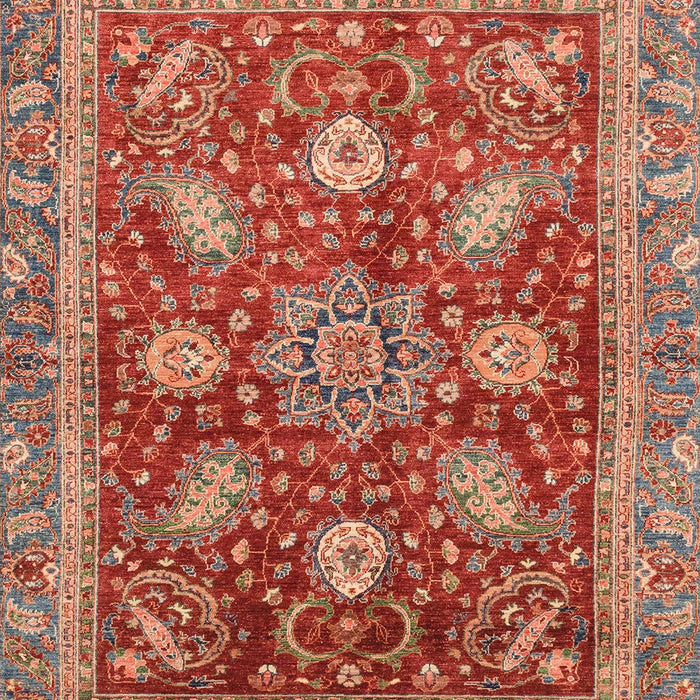 Machine Washable Abstract Light Copper Gold Rug, wshabs3735