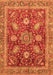 Abstract Orange Modern Rug, abs3735org