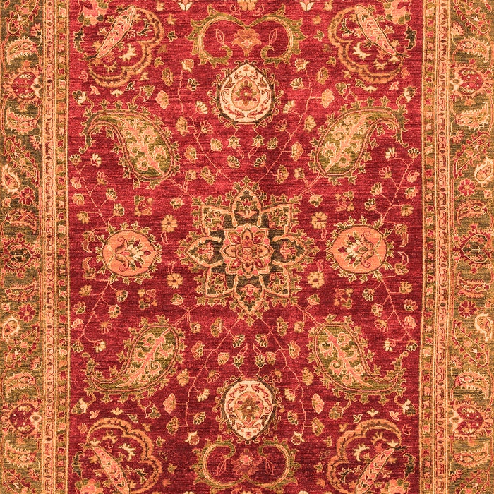 Abstract Orange Modern Rug, abs3735org