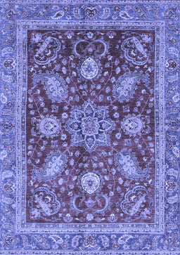 Abstract Blue Modern Rug, abs3735blu