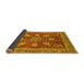 Sideview of Abstract Yellow Modern Rug, abs3735yw