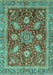 Abstract Turquoise Modern Rug, abs3735turq