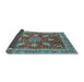 Sideview of Abstract Light Blue Modern Rug, abs3735lblu