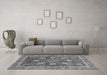 Machine Washable Abstract Gray Modern Rug in a Living Room,, wshabs3735gry