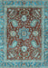 Machine Washable Abstract Light Blue Modern Rug, wshabs3735lblu