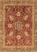 Abstract Brown Modern Rug, abs3735brn