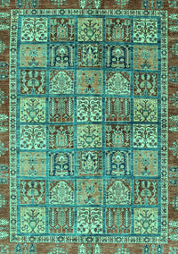 Abstract Turquoise Modern Rug, abs3736turq