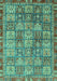 Abstract Turquoise Modern Rug, abs3736turq