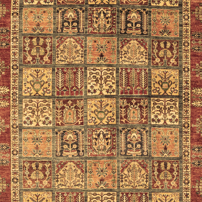 Machine Washable Abstract Brown Modern Rug, wshabs3736brn