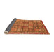 Sideview of Abstract Orange Modern Rug, abs3736org