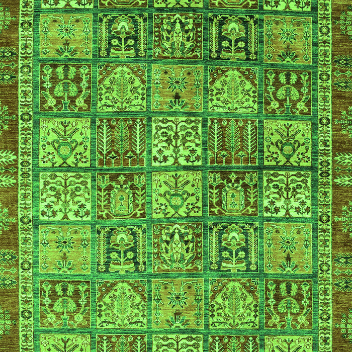Machine Washable Abstract Green Modern Area Rugs, wshabs3736grn
