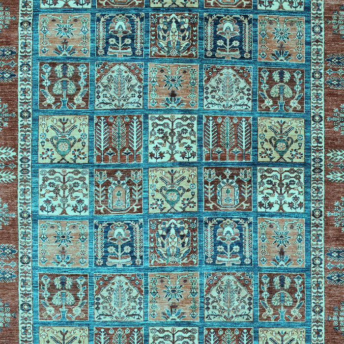 Abstract Light Blue Modern Rug, abs3736lblu