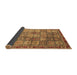 Sideview of Abstract Brown Modern Rug, abs3736brn