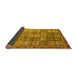 Sideview of Abstract Yellow Modern Rug, abs3736yw