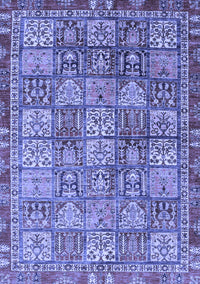 Abstract Blue Modern Rug, abs3736blu