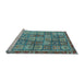 Sideview of Machine Washable Abstract Light Blue Modern Rug, wshabs3736lblu