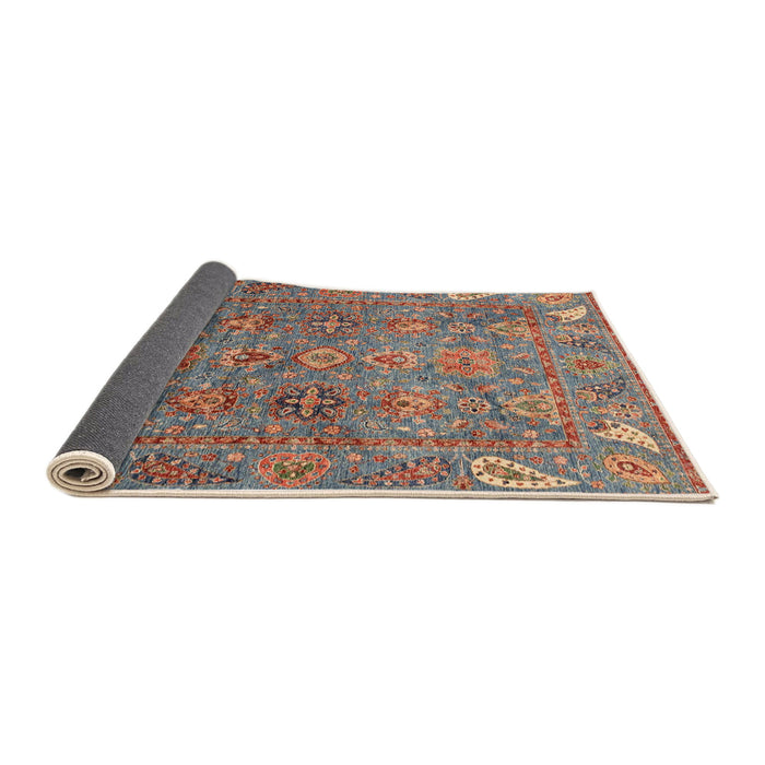 Sideview of Abstract Camel Brown Oriental Rug, abs3737