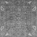 Square Oriental Gray Traditional Rug, abs3737gry